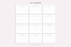 2027 Monthly Calendar Landscape, Printable, A4/Letter Size Product Image 4