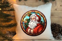 Stained Glass Painting Of Santa Clipart Sublimation Product Image 4