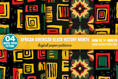 African American Black History Month Digital Background PNG Product Image 1