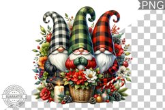 Christmas Gnome Sublimation - Clipart PNG Design Product Image 1