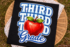 Pre-K to Fourth Grade Apple PNG Bundle | Back to School Grad Product Image 4