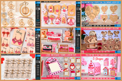 Valentine&#039;s Day Laser Cut Mega Bundle|Love Day SVG|Gift Idea Product Image 6