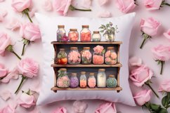 Vintage Valentines Day Flowers Clipart Product Image 4