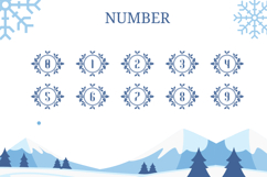 Wreath Snow Monogram | Web Font Product Image 4