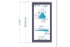 Big bookmark weaving loom 12 inch 30 cm digital file laser Product Image 4