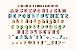 Heart Bubble - Playful Bubble Font Product Image 4