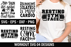 Workout SVG Design -Running late is my cardio Product Image 1