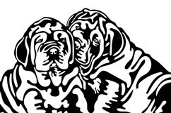 Mastife dog/Two Mastife/Dog Svg/Png/Jpg/Ai/Vector pet Product Image 5
