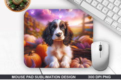 Halloween Dog Mouse Pad Sublimation, Halloween Mouse Pad PNG Product Image 1