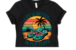 Life is better in flip flops svg | Svg Cut Files | Shirt Svg Product Image 3