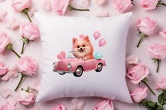 Cute Valentine Pomeranian Puppy, Valentines Clipart Product Image 4