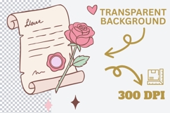 Romantic Coquette Book Clipart PNG SVG, Pink Romance Books Product Image 4