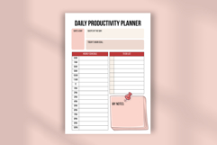 Daily Productivity Planner Template Canva Editable,Printable Product Image 4