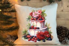 Christmas Cake Clipart, Christmas Cake Clipart Product Image 4