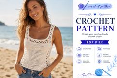 Summer Crochet Tank Top Pattern PDF Product Image 4