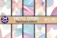 Pastel Spring Pattern Digital Paper Background PNG Product Image 1