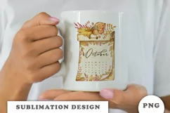Watercolor Cozy Autumn sublimation PNG Product Image 4