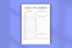 Simple Daily Planner Canva Template | Editable &amp; Printable Product Image 4