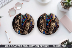 Mythical Car Coaster Sublimation| Mythical Coaster PNG Product Image 1