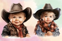 Baby Cowboy Sublimation Clipart Bundle Product Image 5
