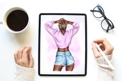 Fashionable girl clipart Product Image 5