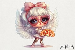 Lazy Pink Leopard girl for Clipart PNG Product Image 1