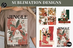 4 Vintage Christmas PNG Sublimation Product Image 1