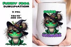 Funny frog PNG, funny quote PNG, Sublimation design. Product Image 1