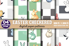 Easter Checkered Pattern PNG Product Image 1