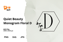 Quiet Beauty Monogram Floral Product Image 1