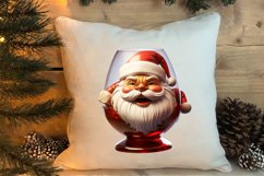 Christmas Wine Cup Sublimation Clipart Product Image 4
