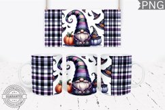 Halloween Gnome Mug Wrap Sublimation - Halloween PNG Product Image 1
