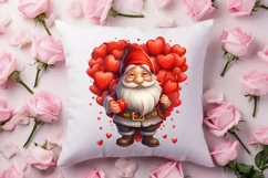 Cute Valentine Gnome Clipart, Gnome Clipart, Cute Gnome Product Image 4