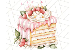 Pastel Tea Clip Art PNG with Sweets and Floral Accents Product Image 4