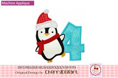 Christmas penguin Numbers machine embroidery bundle 2112P B Product Image 6