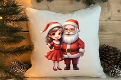 Mr And Mrs Santa Claus Clipart Sublimation, Christmas PNG Product Image 4