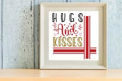 Hugs and kisses SVG, Valentine Shirts svg Product Image 3