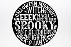 Round Halloween word art SVG Product Image 4