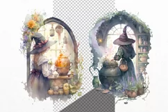 Halloween clipart, Witch clipart, Autumn clipart Product Image 3