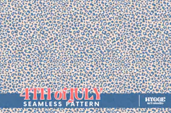 American 4th of July USA Patriotic Leopard Seamless Pattern Product Image 1