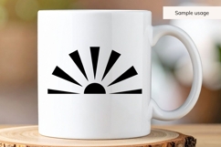 Sunrise With Rays SVG Product Image 4