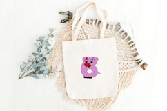 Pig Number 6 Embroidery Design Product Image 3