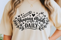 Shaping Minds Daily Svg, Back To School Svg, Teaching Svg. Product Image 5