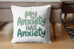 Anxiously Iconic Funny &amp; Relatable Anxiety Quotes PNG Pack Product Image 4