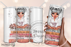 Bride Chibi PNG White Robe Bridal Shower Clipart Silver Hair Product Image 5