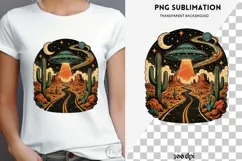 Roswell road trip png design for T-shirts Product Image 4