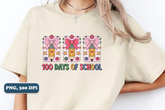100 Days of School PNG, Pencil Bow PNG design Product Image 4