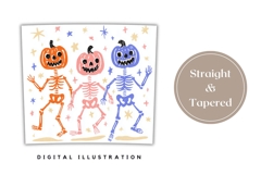 Funny Halloween Skull Tumbler, Halloween Pumpkin Tumbler Product Image 4