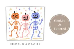 Funny Halloween Skull Tumbler, Halloween Pumpkin Tumbler Product Image 4