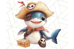 Cartoon Pirate Kids and Animals PNG Clipart for Fun Designs Product Image 3